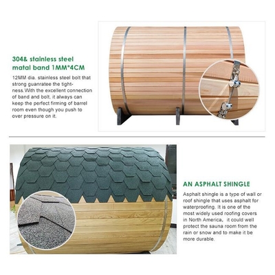 OEM traditionnel de soutien de pièce de sauna de Heater Solid Wood Outdoor Barrel de fourneau