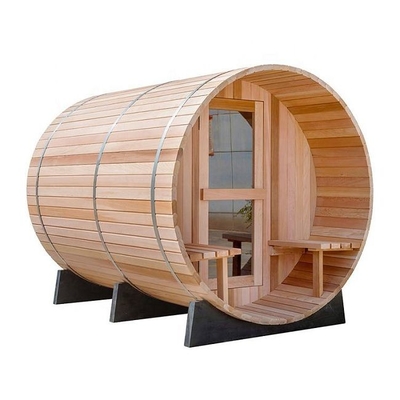 Pièce traditionnelle de Heater Outdoor Wooden Barrel Sauna de vapeur avec le porche