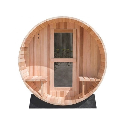Pièce traditionnelle de Heater Outdoor Wooden Barrel Sauna de vapeur avec le porche