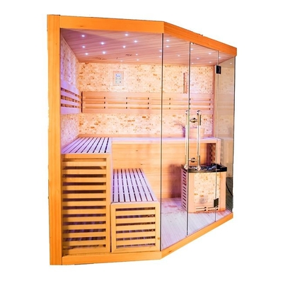 pièce de sauna de vapeur en bois de Heater Indoor Use Red Cedar du fourneau 6000W pour la personne 6