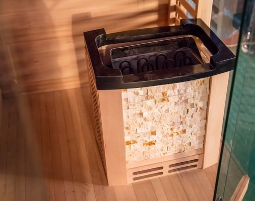 pièce de sauna de vapeur en bois de Heater Indoor Use Red Cedar du fourneau 6000W pour la personne 6