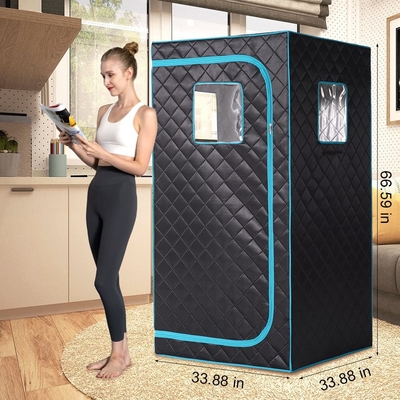taille de célibataire de corps de tente d'intérieur personnelle de sauna de relaxation de la maison 1300W pleine