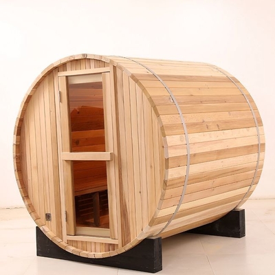 Personne traditionnelle en bois solide de Heater Barrel Outdoor Steam Sauna 8