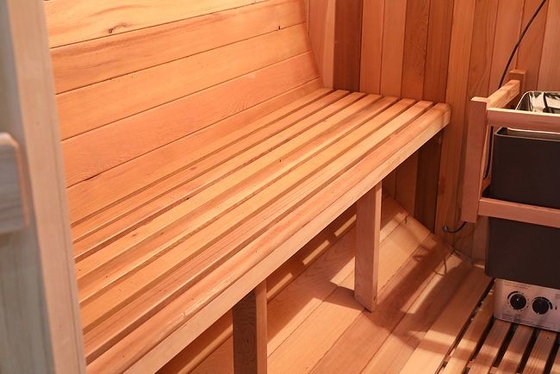 Personne traditionnelle en bois solide de Heater Barrel Outdoor Steam Sauna 8