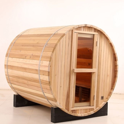 Personne traditionnelle en bois solide de Heater Barrel Outdoor Steam Sauna 8