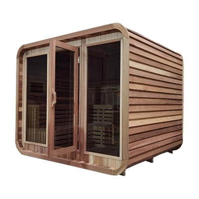 sauna de Heater Cube Shape Dry Steam de fourneau de la cigûe 6000W en dehors d'en bois