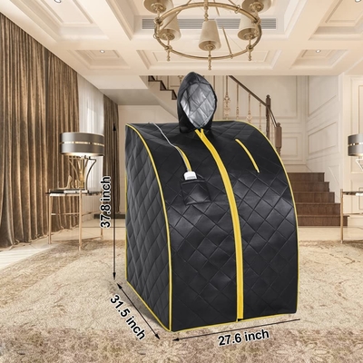 sauna infrarouge portatif de pleine du corps 1 de la maison 1050W taille de personne avec le chapeau