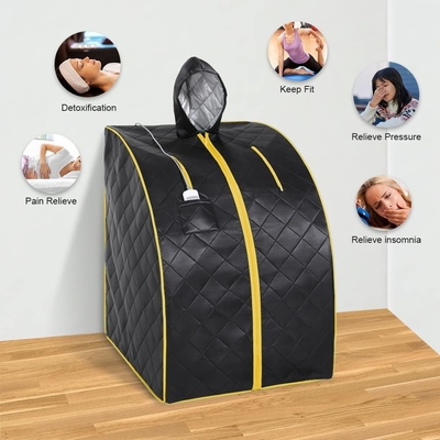 sauna infrarouge portatif de pleine du corps 1 de la maison 1050W taille de personne avec le chapeau