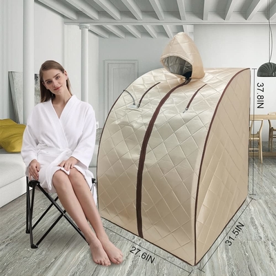 Tente infrarouge lointaine d'intérieur de sauna de personne de maison de Smartmak 1050W 1 avec le chapeau