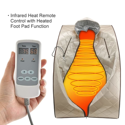 Tente infrarouge lointaine d'intérieur de sauna de personne de maison de Smartmak 1050W 1 avec le chapeau