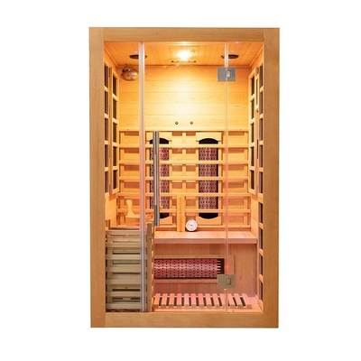 Petite personne en bois d'intérieur du sauna 2 de combinaison d'infrarouge et de vapeur