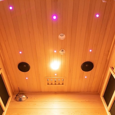 Petite personne en bois d'intérieur du sauna 2 de combinaison d'infrarouge et de vapeur