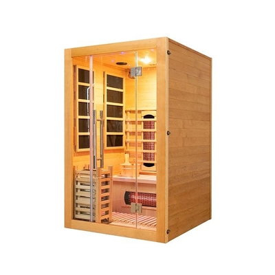 Petite personne en bois d'intérieur du sauna 2 de combinaison d'infrarouge et de vapeur