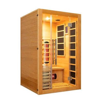 Petite personne en bois d'intérieur du sauna 2 de combinaison d'infrarouge et de vapeur