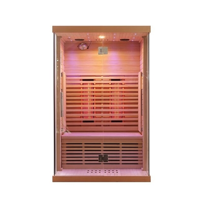 Plein spectre et sauna infrarouge de personne de Heater Solid Wood 2 de carbone pour la maison