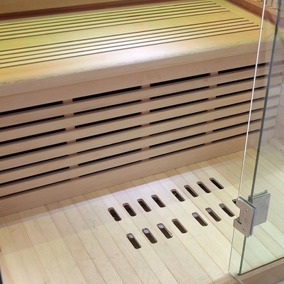 Plein spectre et sauna infrarouge de personne de Heater Solid Wood 2 de carbone pour la maison
