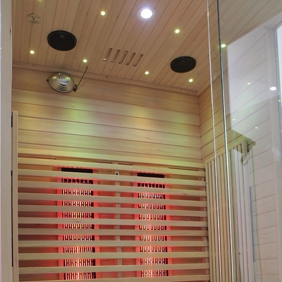 Plein spectre et sauna infrarouge de personne de Heater Solid Wood 2 de carbone pour la maison