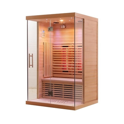 Plein spectre et sauna infrarouge de personne de Heater Solid Wood 2 de carbone pour la maison