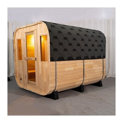 Sauna extérieur de grande en espace de Morden du cube deux vapeur traditionnelle de pièce avec le fourneau