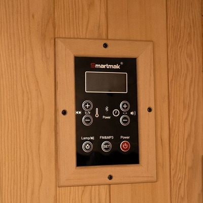 Sauna infrarouge avec éclairage LED et panneau de carbone à spectre complet