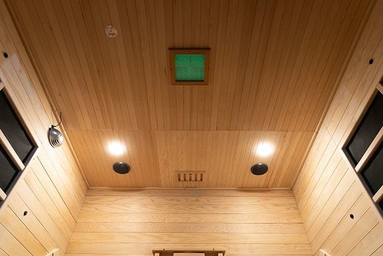 Sauna infrarouge avec éclairage LED et panneau de carbone à spectre complet