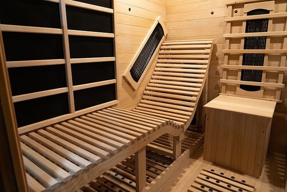 Sauna infrarouge à distance portable pour 2 à 3 personnes avec chauffe-carbone à spectre complet numériquement contrôlé