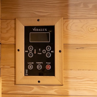 Bas EMF de sauna infrarouge d'intérieur en bois de la personne 1750W 2