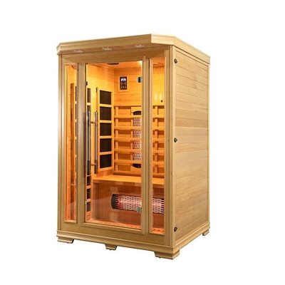 Bas EMF de sauna infrarouge d'intérieur en bois de la personne 1750W 2