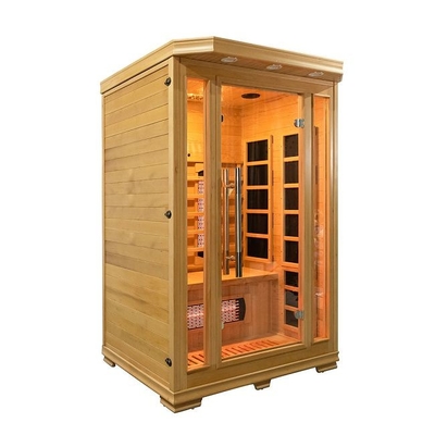 Bas EMF de sauna infrarouge d'intérieur en bois de la personne 1750W 2