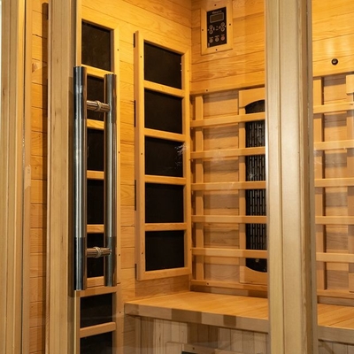 Bas EMF de sauna infrarouge d'intérieur en bois de la personne 1750W 2