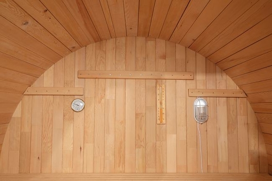 Sauna extérieur de baril de grande vapeur traditionnelle en bois solide avec le fourneau 6KW