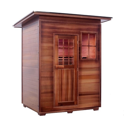 ODM extérieur rouge canadien de sauna de Cedar Carbon Heater Far Infrared en bois solide
