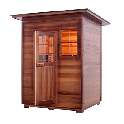 ODM extérieur rouge canadien de sauna de Cedar Carbon Heater Far Infrared en bois solide