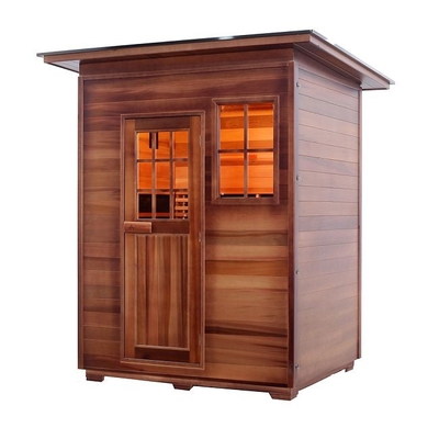 ODM extérieur rouge canadien de sauna de Cedar Carbon Heater Far Infrared en bois solide