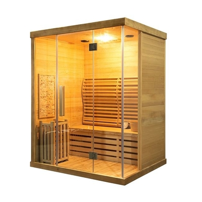 Salle de sauna contrôlée par ordinateur Hemlock / Cedar Home avec 1750W de puissance
