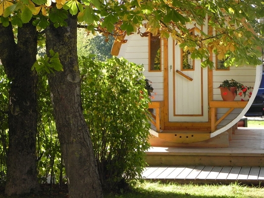 Pièce finlandaise extérieure sèche de Cedar Garden Wood Barrel Sauna traditionnelle