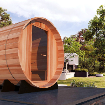 Sauna en bois de baril de garantie de 1 an pour l'usage à la maison et commercial