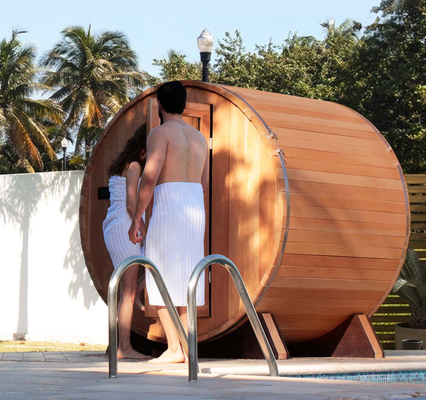 Cedar Home Wood Sauna rouge confortable garantie de 1 an
