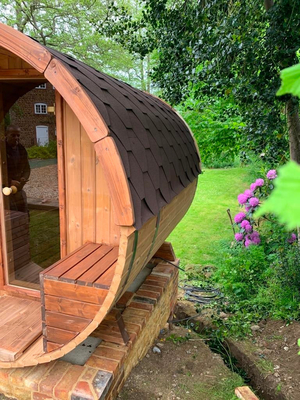2 - 8 avec en bois de sauna de baril de capacité de personnes/sans option de porche