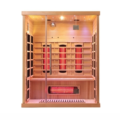 confort infrarouge lointain et sécurité de sauna de verre trempé transparent de 100-178kg Smatmak