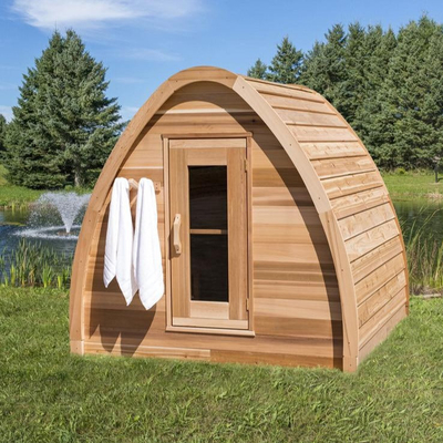 Sauna sec extérieur de Mini Red Cedar Solid Wood pour la personne 2 - 4