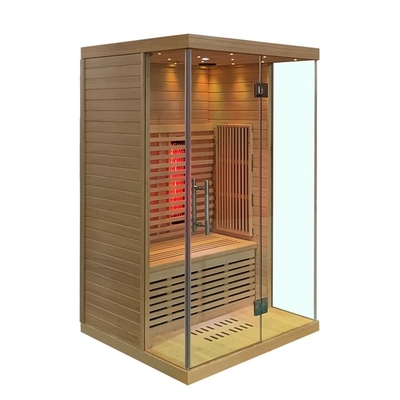 Plein spectre et taille infrarouge lointaine de personne de la pièce 2 de sauna de cigûe de panneau de carbone