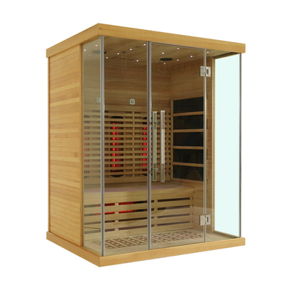 Panneau de luxe Heater Full Spectrum Infrared Sauna de carbone d'EMF pour la maison commerciale de 3 personnes