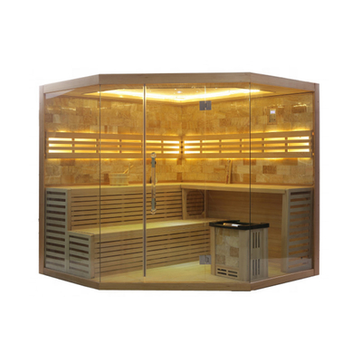 Pruche de luxe/salle intérieure en bois de sauna à vapeur de cèdre rouge pour 6 personnes