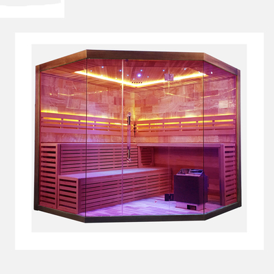 Pruche de luxe/salle intérieure en bois de sauna à vapeur de cèdre rouge pour 6 personnes