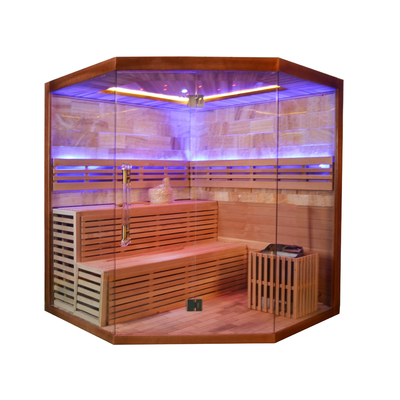 Pruche de luxe/salle intérieure en bois de sauna à vapeur de cèdre rouge pour 6 personnes