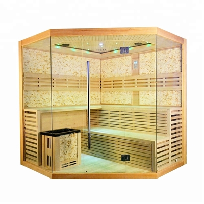 Salle de sauna à vapeur d'ozone de lampe de thérapie de 7 couleurs avec le panneau de commande d'écran tactile