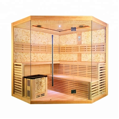 Salle de sauna à vapeur d'ozone de lampe de thérapie de 7 couleurs avec le panneau de commande d'écran tactile