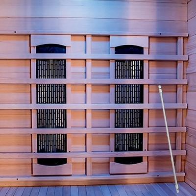 Canadian Hemlock 2 Person 1750W Home Sauna Room With Safety System