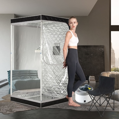 Sauna à vapeur portable à fenêtres transparentes Économiser du temps pour le gymnase ou le salon de sauna